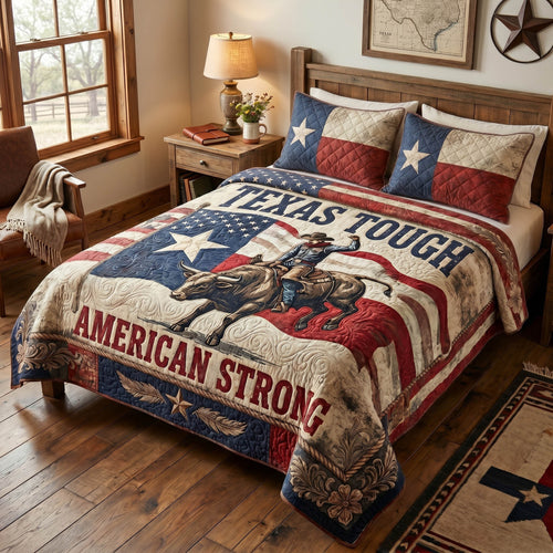 Southern Horns 3-Piece Quilted Bedding Set NCU0TD2768