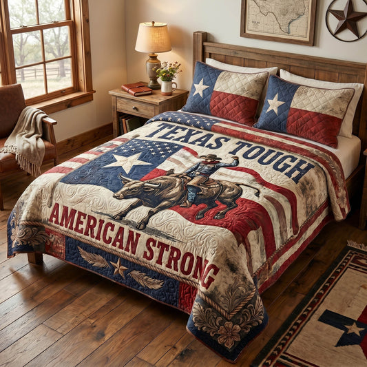 Southern Horns 3-Piece Quilted Bedding Set NCU0TD2768