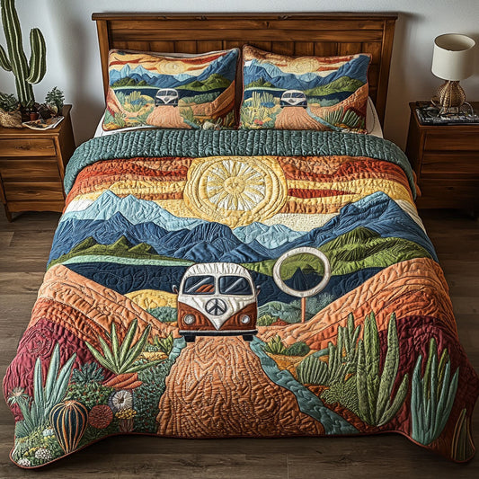 Southwest Escape 3-Piece Quilted Bedding Set NCU0PT6132