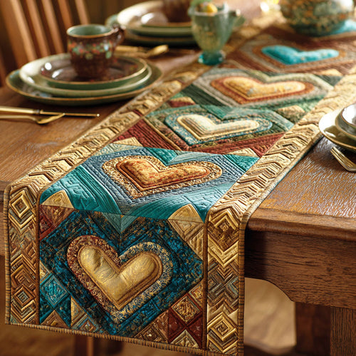 Southwest Hearts Quilted Table Runner NCU0TD2243