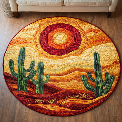Southwest Spirit Quilted Round Mat NCU0DK5158