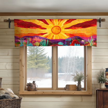 Southwest Sunset Quilted Valance NCU0VH3177