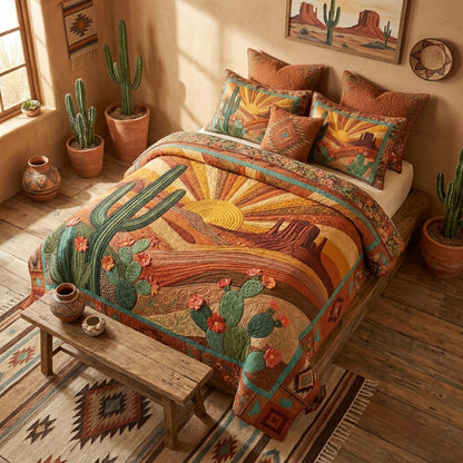 Southwestern Serenity 3-Piece Quilted Bedding Set NCU0PT11765