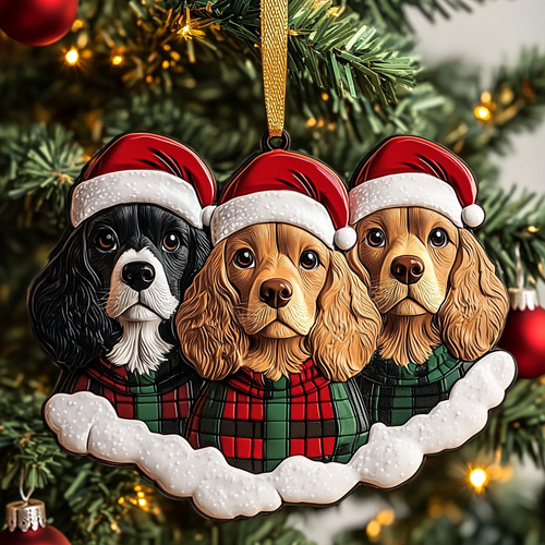 Spaniel Wonder Mica Ornament NCU0PT2185