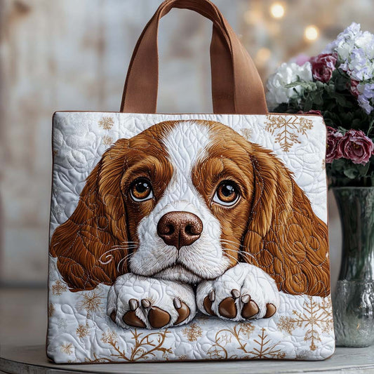 Spaniel Pup Quilted Tote Bag NCU0NT9869