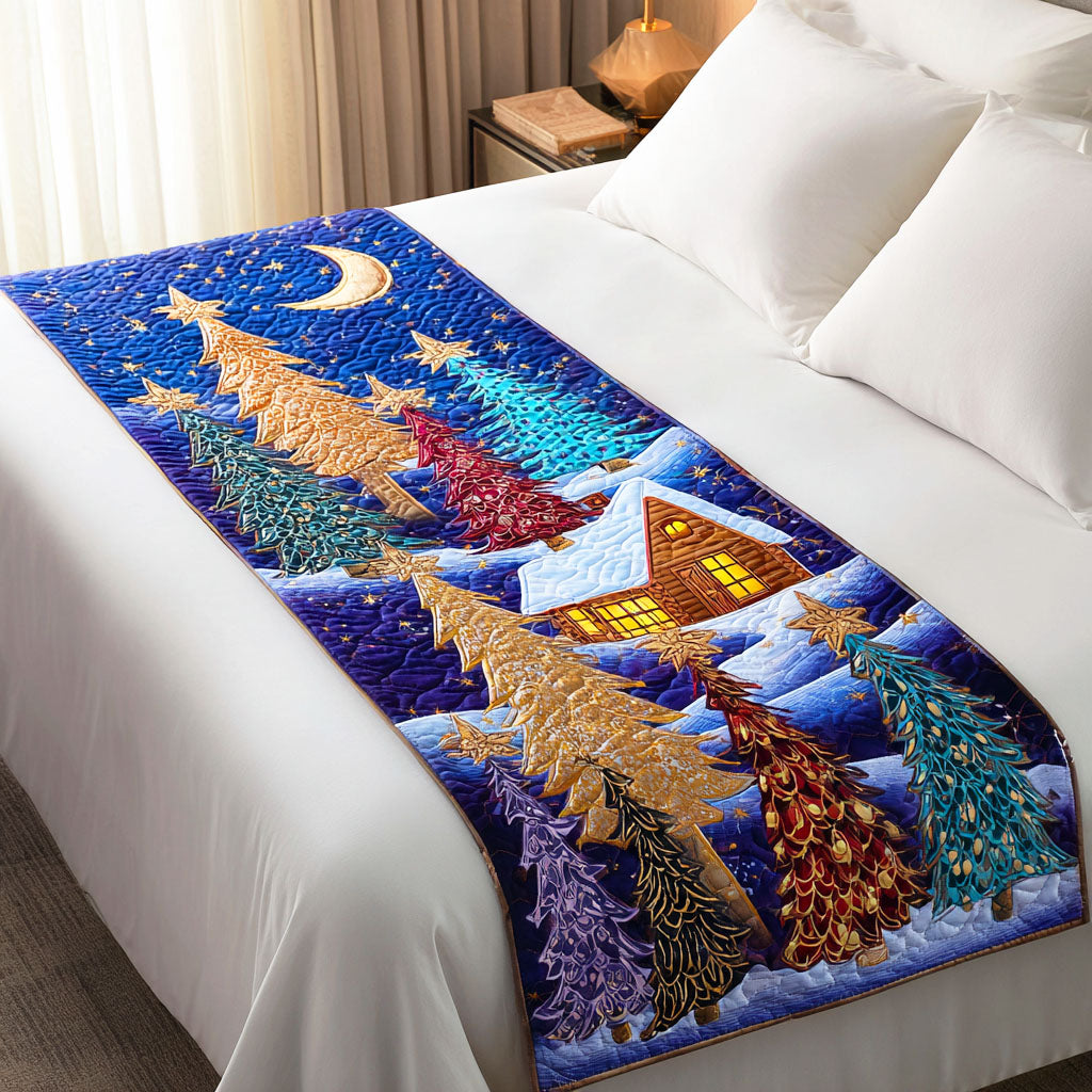 Sparkling Tree Quilted Bed Runner NCU0TD566
