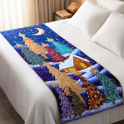Sparkling Tree Quilted Bed Runner NCU0TD566