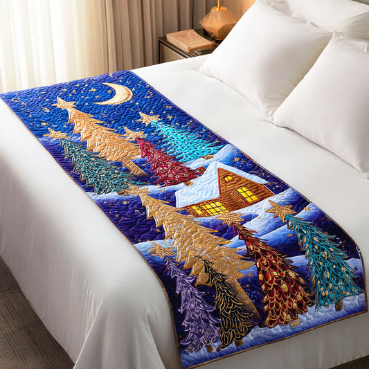 Sparkling Tree Quilted Bed Runner NCU0TD566