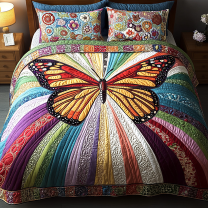 Spectrum Glow 3-Piece Quilted Bedding Set NCU0VL1040