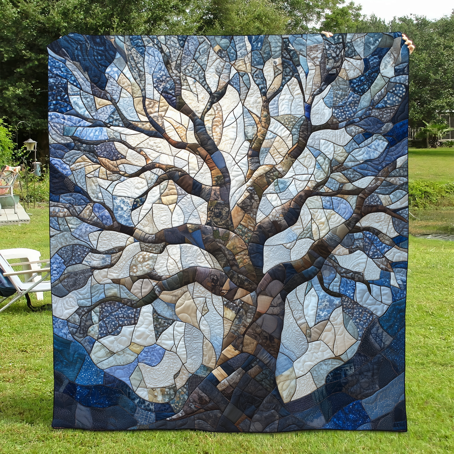 Spectrum Tree Quilted Blanket NCU0DK476 – Vantique