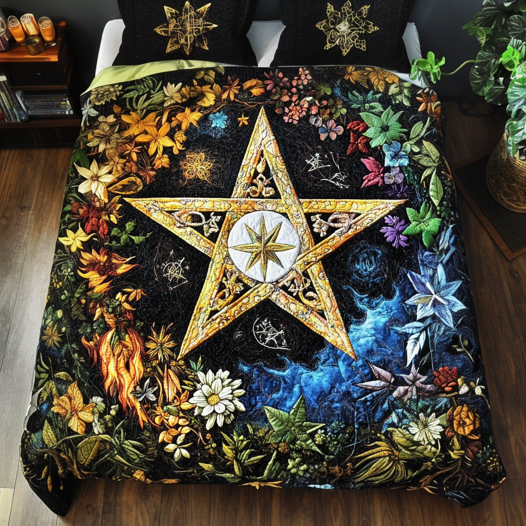 Spellbound Star 3-Piece Quilted Bedding Set NCU0PT3534