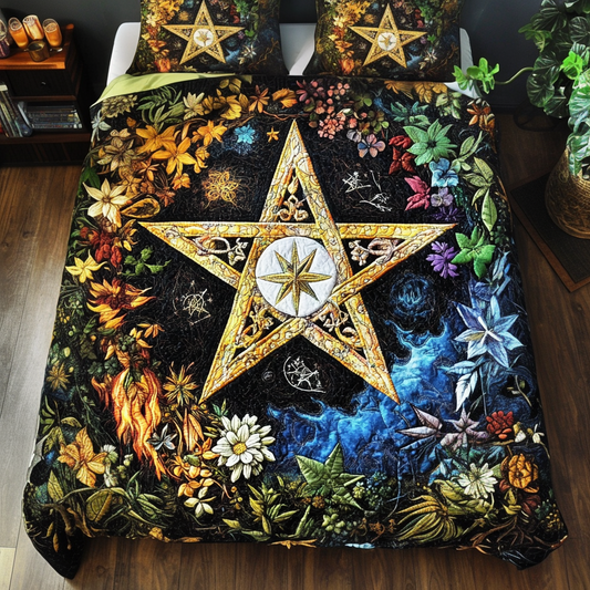 Spellbound Star V2 3-Piece Quilted Bedding Set NCU0PT4023