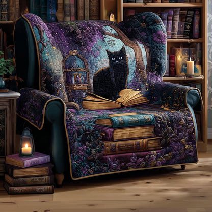 Bookish Quilted Sofa Cover NCU0VT307