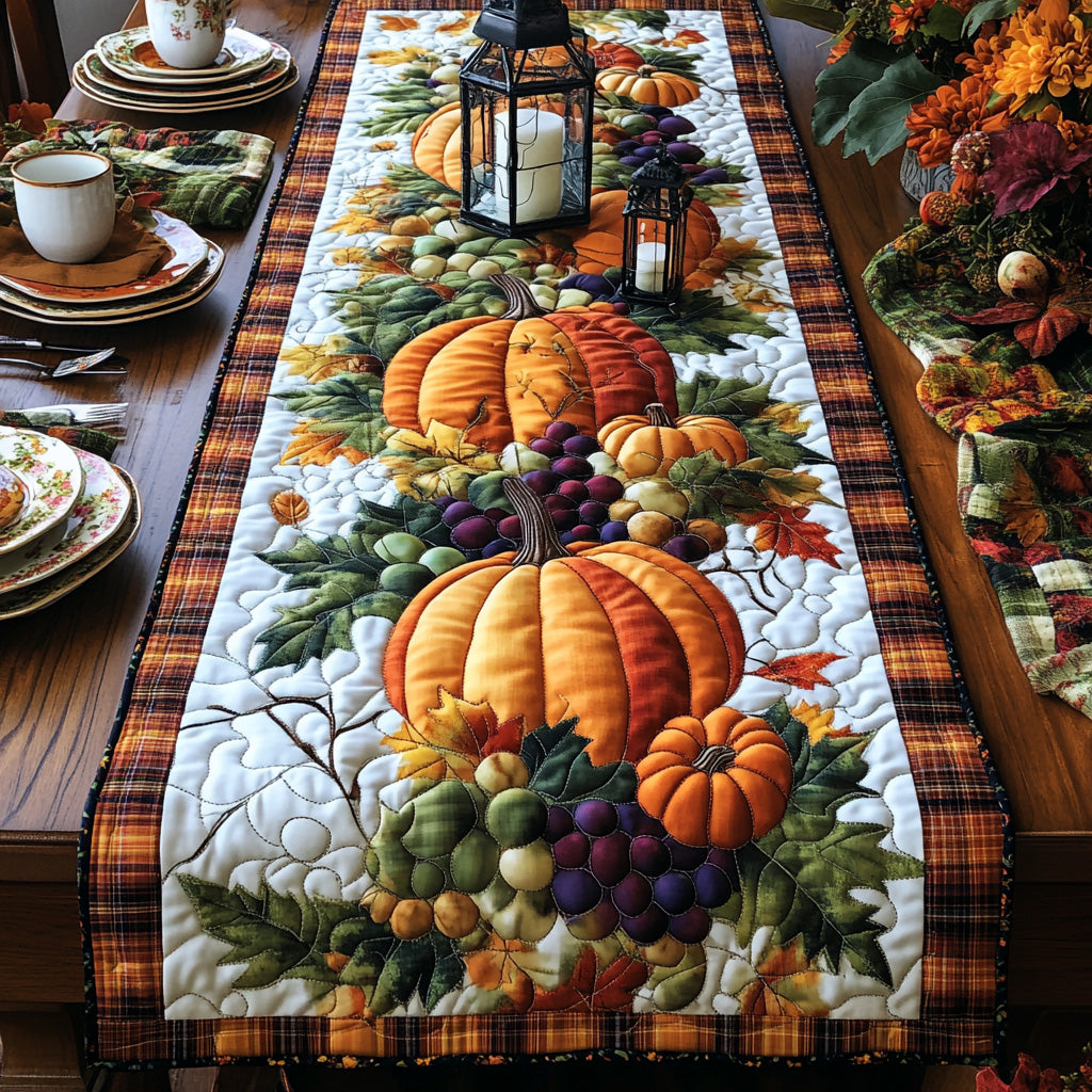 Spice Stems Quilted Table Runner NCU0DV7112