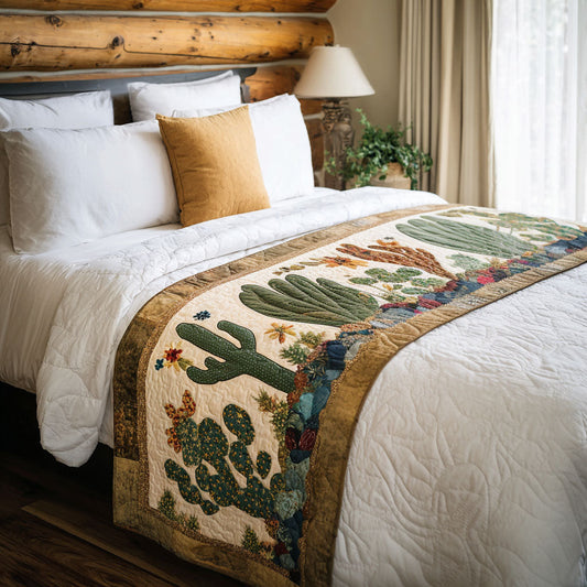 Spiky Serenity Quilted Bed Runner NCU0PT8604