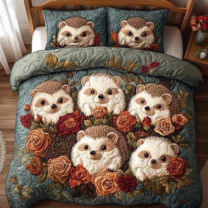 Spiky Sweet 3-Piece Quilted Bedding Set NCU0DV3997