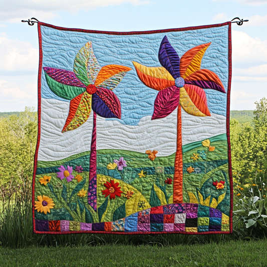 Spinning Breeze Quilted Blanket NCU0DK6341