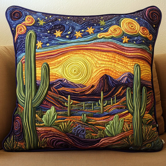 Spiral Cactus Quilted Pillow Case NCU0NT6133