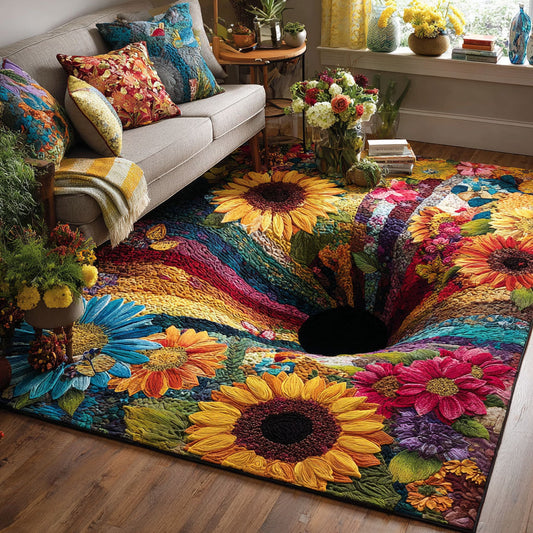 Spiral Garden of Petals Area Rug NCU0PT11556