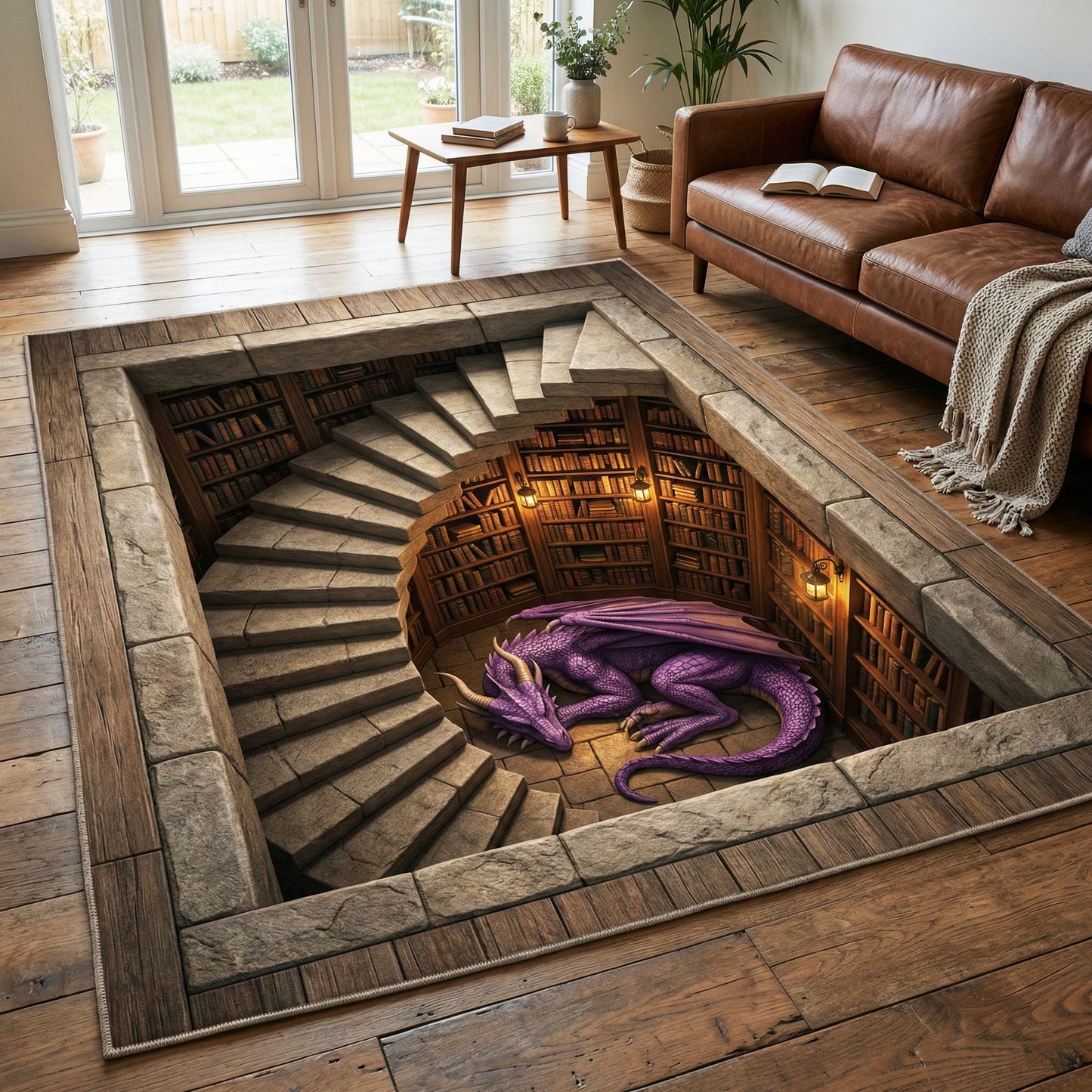 Spiral Stairwell Area Rug NCU0TV1726