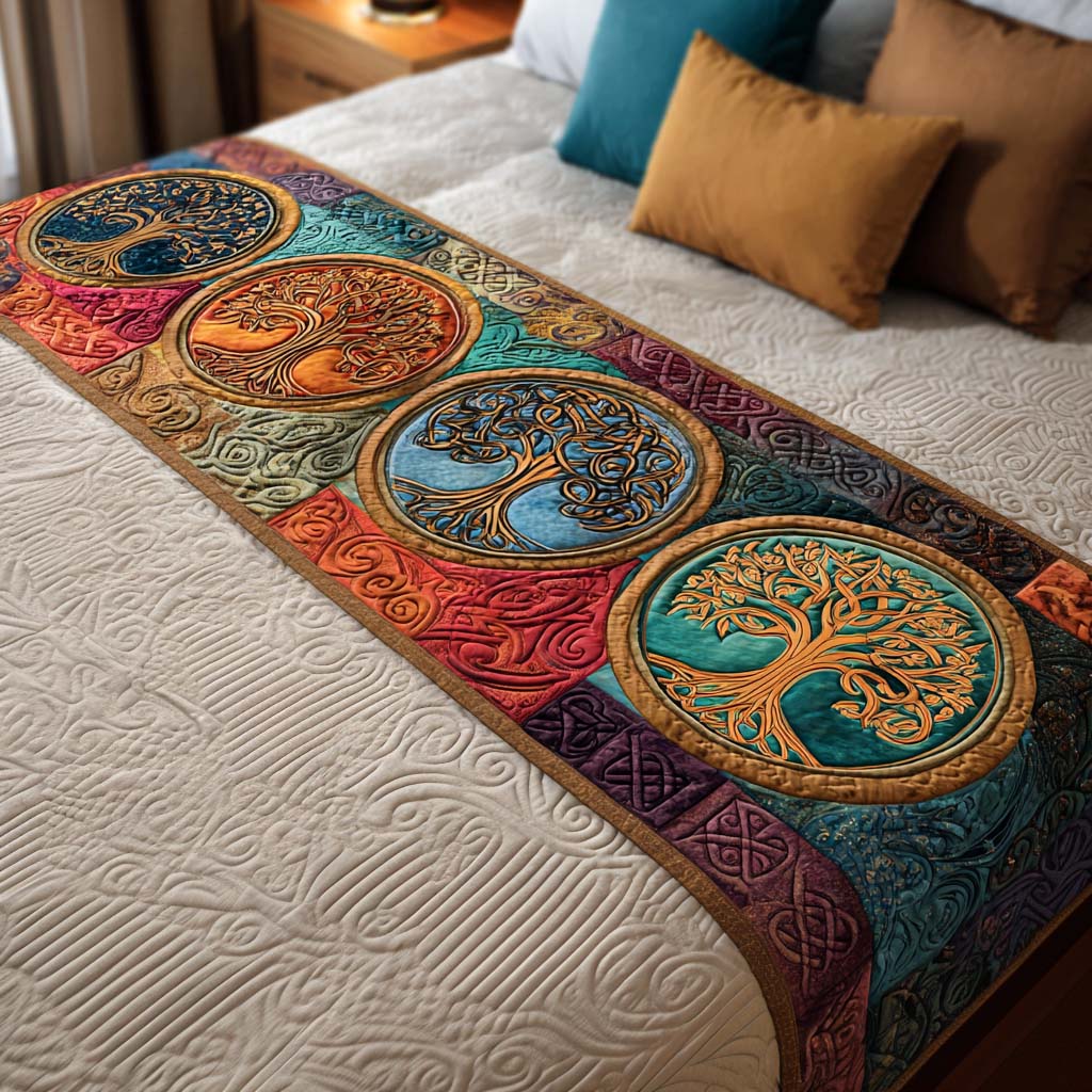 Spirit Branches Quilted Bed Runner NCU0NT8583