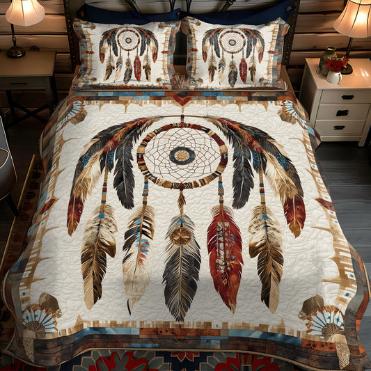 Spirit Dreamer 3-Piece Quilted Bedding Set NCU0PT7403