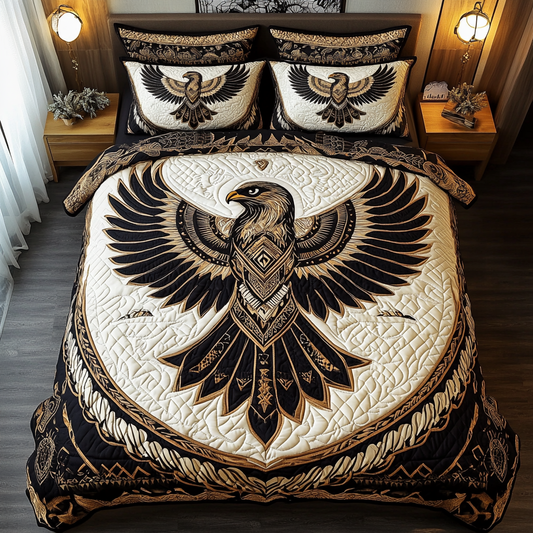 Spirit Eagle 3-Piece Quilted Bedding Set NCU0DK3537
