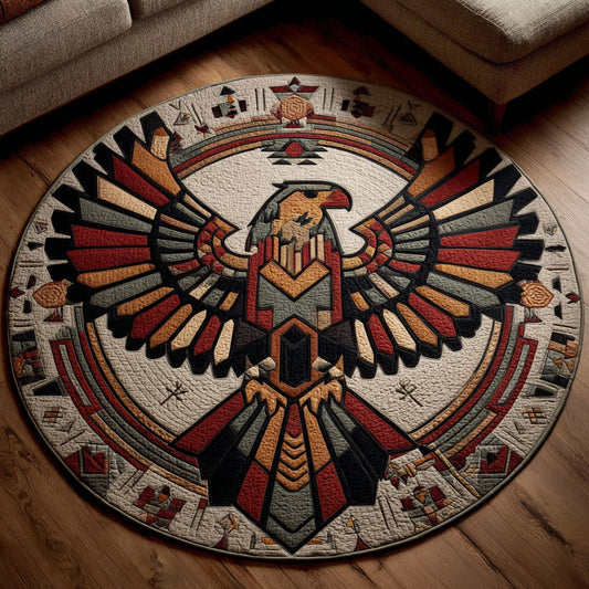 Spirit Eagle Quilted Round Mat NCU0NT11821