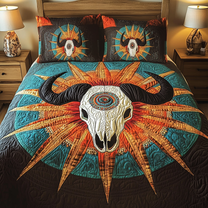 Spirit Feather 3-Piece Quilted Bedding Set NCU0VH1987