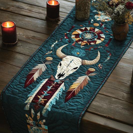 Spirit Geometry Quilted Table Runner NCU0PT7070