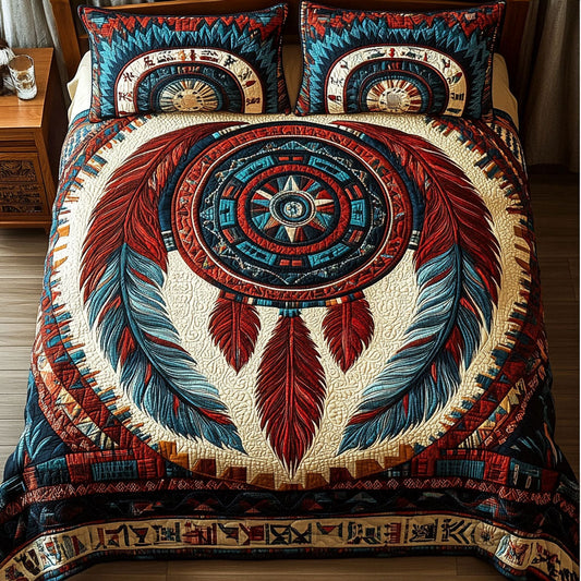 Spirit Lace 3-Piece Quilted Bedding Set NCU0PT7404