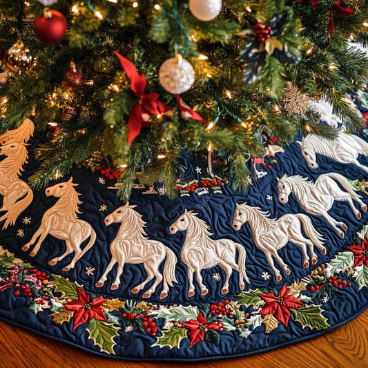 Spirit Of The Plains Christmas Quilted Tree Skirt NCU0NT1726