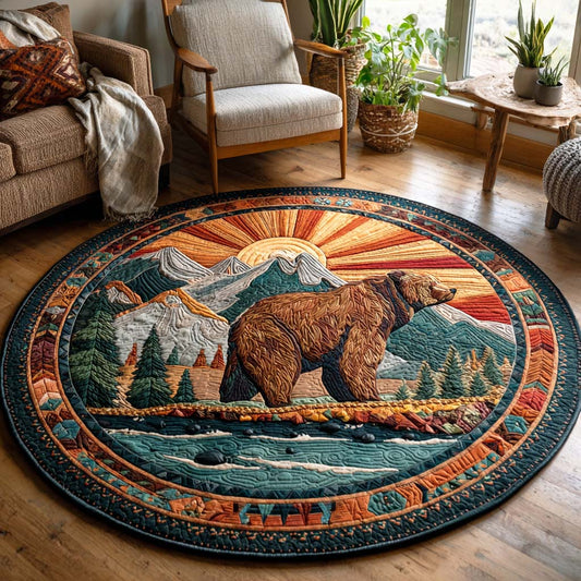 Spirit Paw Quilted Round Mat NCU0TD223