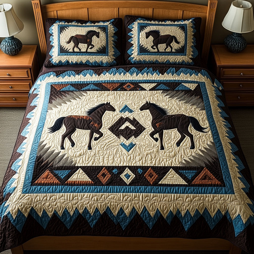 Spirit Rider 3-Piece Quilted Bedding Set NCU0PT3912