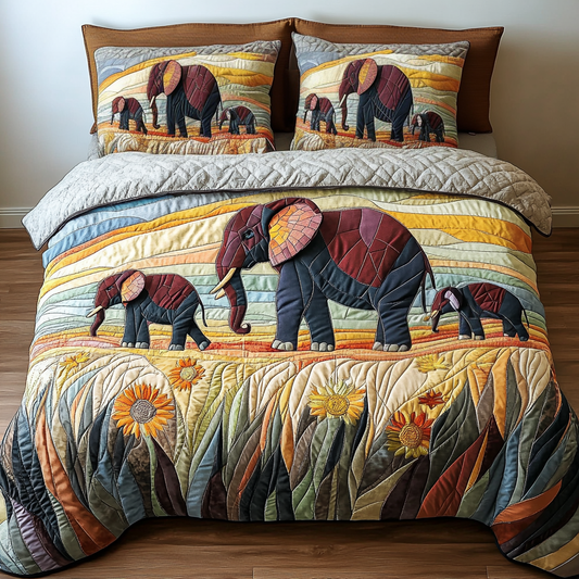 Spirit Safari 3-Piece Quilted Bedding Set NCU0VH4281