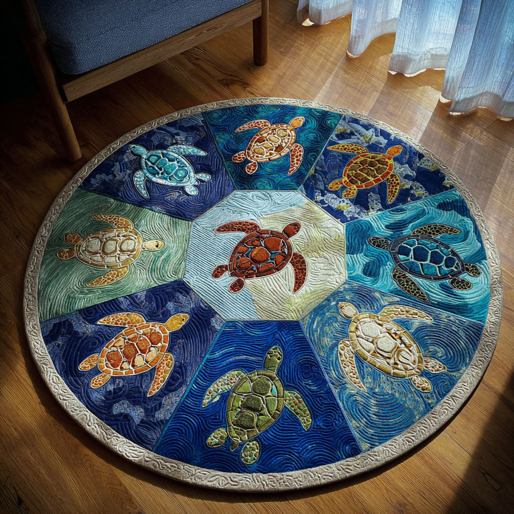 Spirit Swimmer Round Carpet NCU0PT9856 – Vantique
