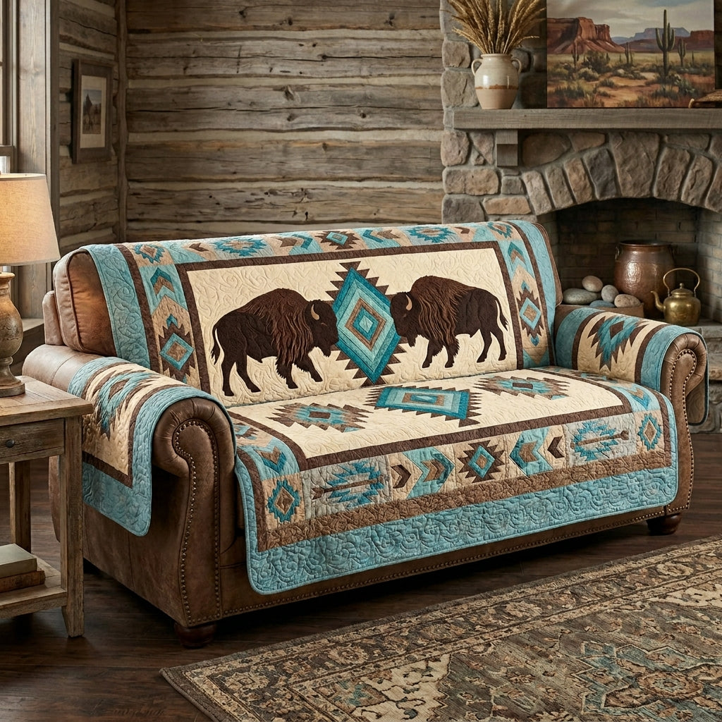 Spirit Trails Quilted Sofa Cover NCU0DV9570