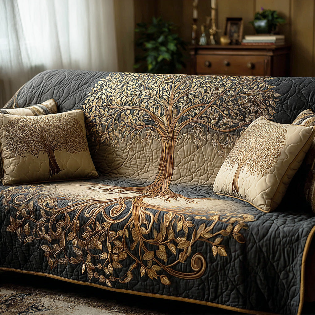Spirit Tree Quilted Sofa Cover NCU0TD2097