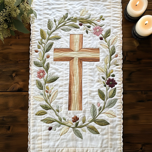 Spirit Vine Quilted Table Runner NCU0VH5777