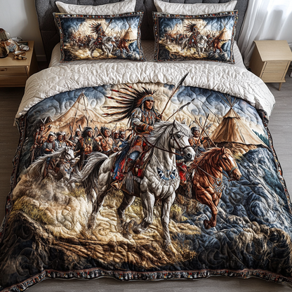Spirit Warrior 3-Piece Quilted Bedding Set NCU0DK7673