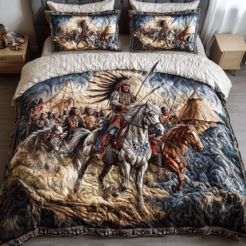 Spirit Warrior 3-Piece Quilted Bedding Set NCU0DK7673