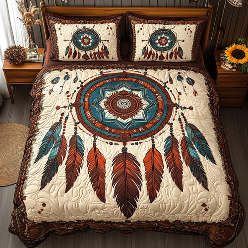 Spirit Whisper 3-Piece Quilted Bedding Set NCU0VL1727