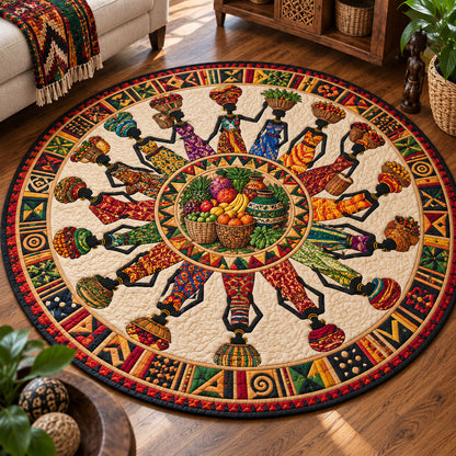 Spirit of Africa Quilted Round Mat NCU0PT12071