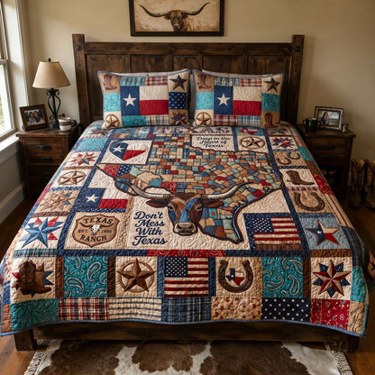 Spirit of Texas 3-Piece Quilted Bedding Set NCU0PT11712