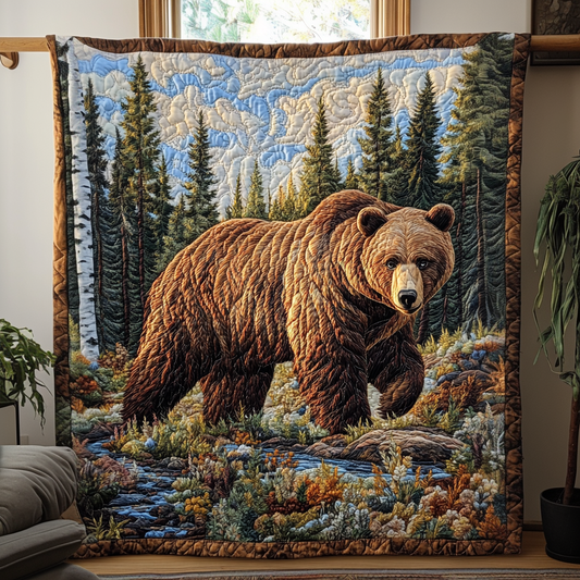 Spirit of the Bear Quilted Blanket NCU0DV4476
