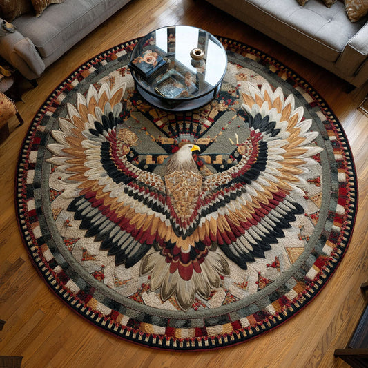 Spirit of the Eagle Quilted Round Mat NCU0PT7445