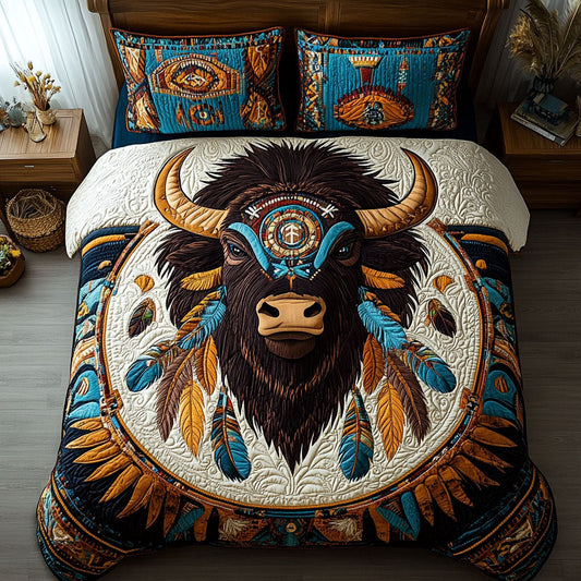 Spirit of the Loom 3-Piece Quilted Bedding Set NCU0PT3158