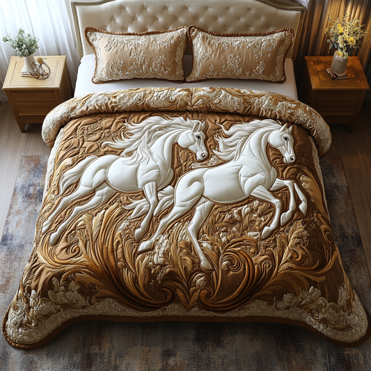 Spirit of the Meadow 3-Piece Quilted Bedding Set NCU0DV2542