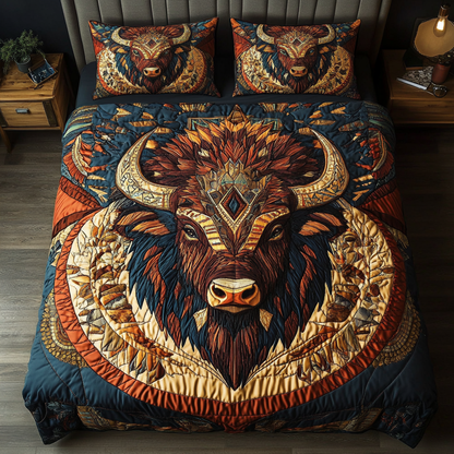 Spirit of the Plains 3-Piece Quilted Bedding Set NCU0DK3213