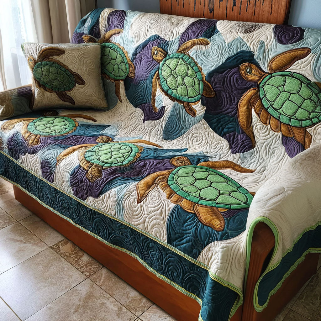 Spirit of the Sea Quilted Sofa Cover NCU0PT9717